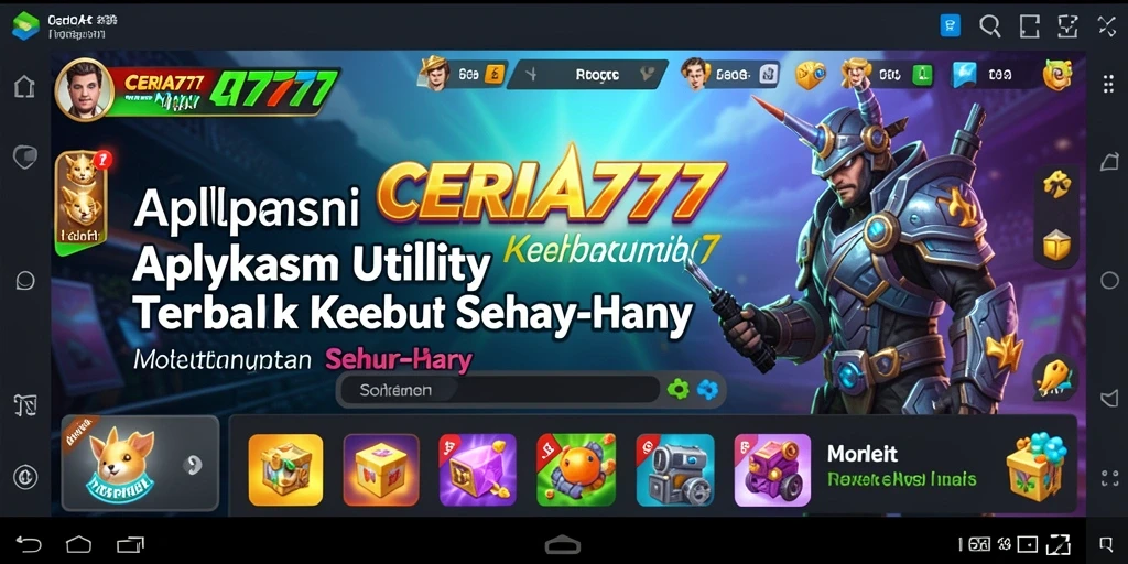 Screenshot CERIA777 menampilkan antarmuka pengguna yang ramah dan intuitif.
