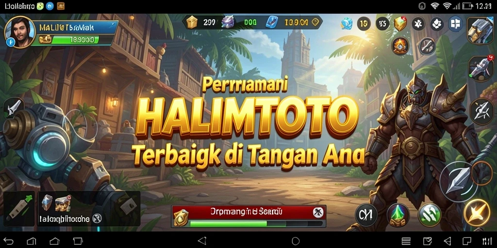 Tampilan gameplay HALIMTOTO yang menegangkan dan strategis.