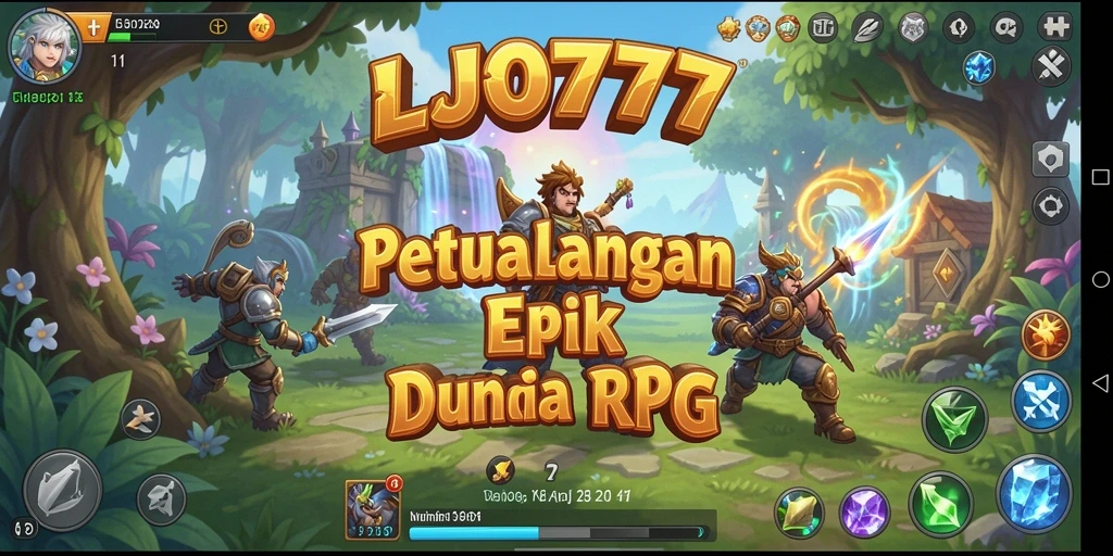 Tampilan gameplay seru LJO777 dengan aksi RPG mendalam.