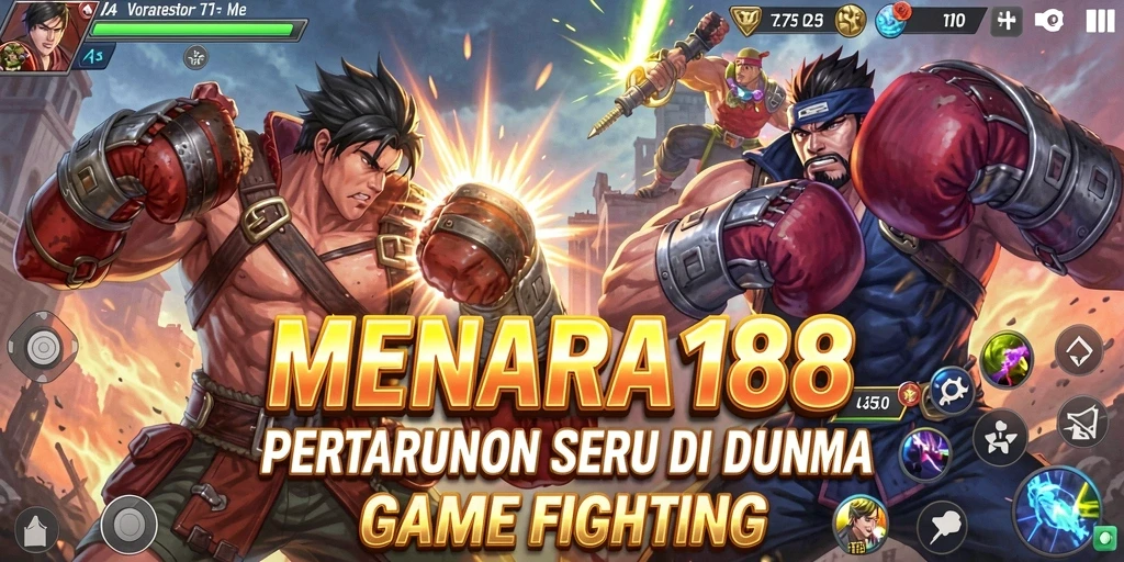 Tampilan gameplay MENARA188 dengan aksi pertarungan yang menegangkan.