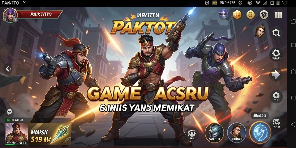 Tampilan gameplay PAKTOTO yang mendebarkan dan penuh aksi.